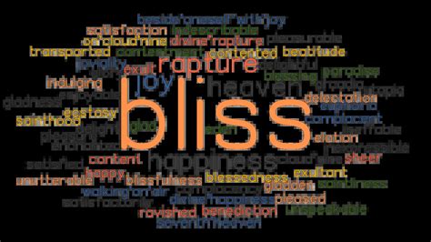 bliss synonym|antonym of bliss.